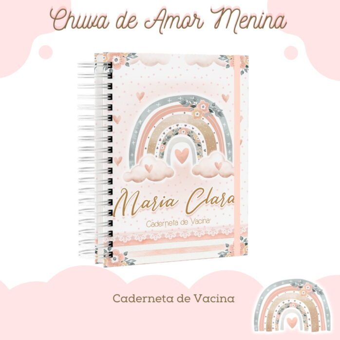 Caderneta de Saúde Chuva de Amor Menina