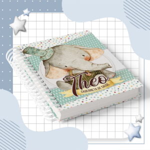 Caderneta de Saúde Elefantinho Vintage Kit Digital Aquarela 17 Caderneta de Saúde Elefantinho Vintage Kit Digital Aquarela
