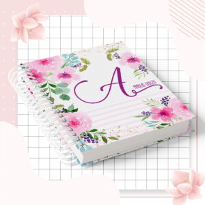 Caderneta de Saúde Floral para Personalizar e Imprimir 6 caderneta de saude floral arquivo digital 5