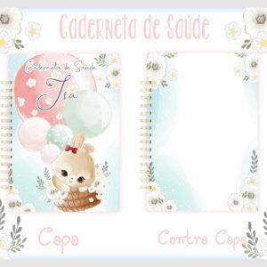Caderneta de Saúde Infantil Digital Coelhinho Aquarela