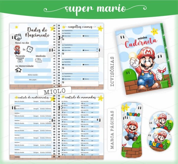 Caderneta de Saúde Mario Bros