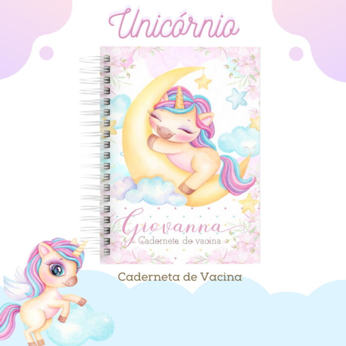 Caderneta de Saúde Unicórnio Lua