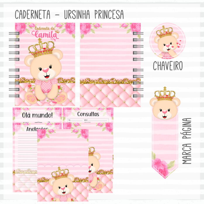 Caderneta de Saúde Ursinha Princesa