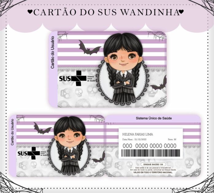 Caderneta de Saúde Wandinha