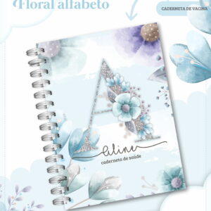 Caderneta de Vacina Alfabeto Floral