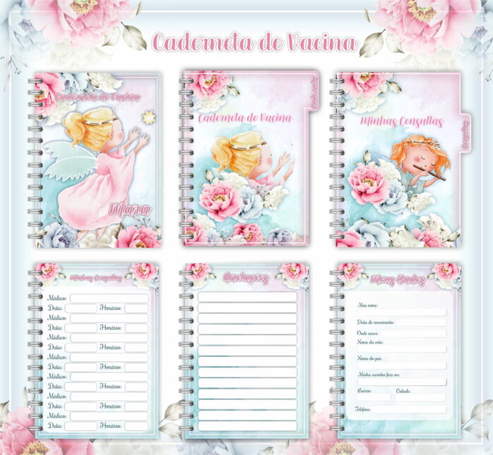 Caderneta de Vacina Anjinha Menina