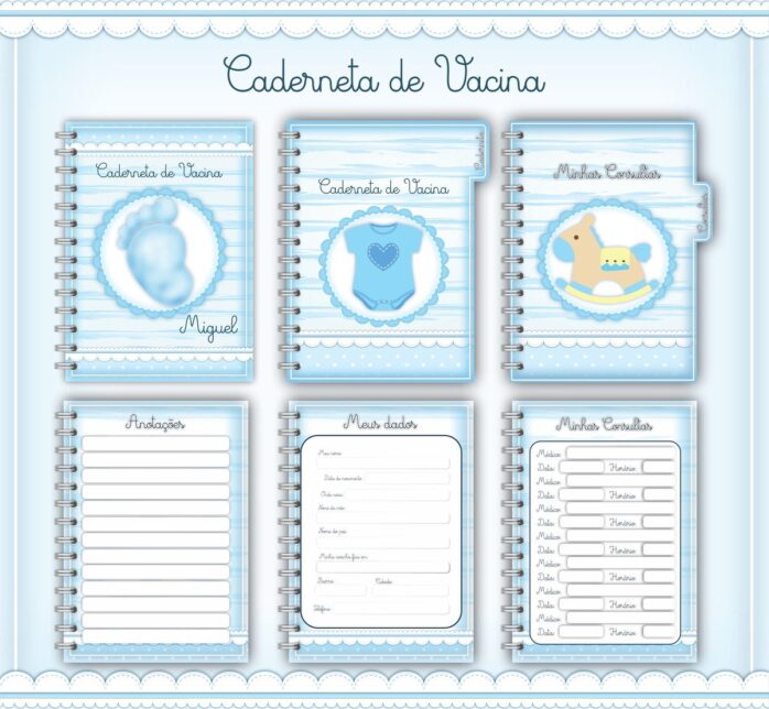 Caderneta de Vacina Baby Menino