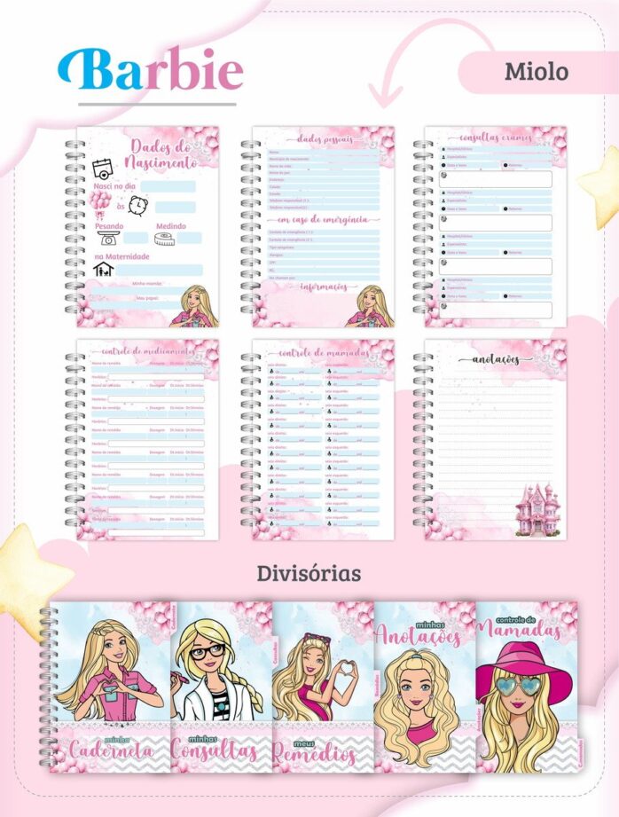 Caderneta de Vacina Barbie
