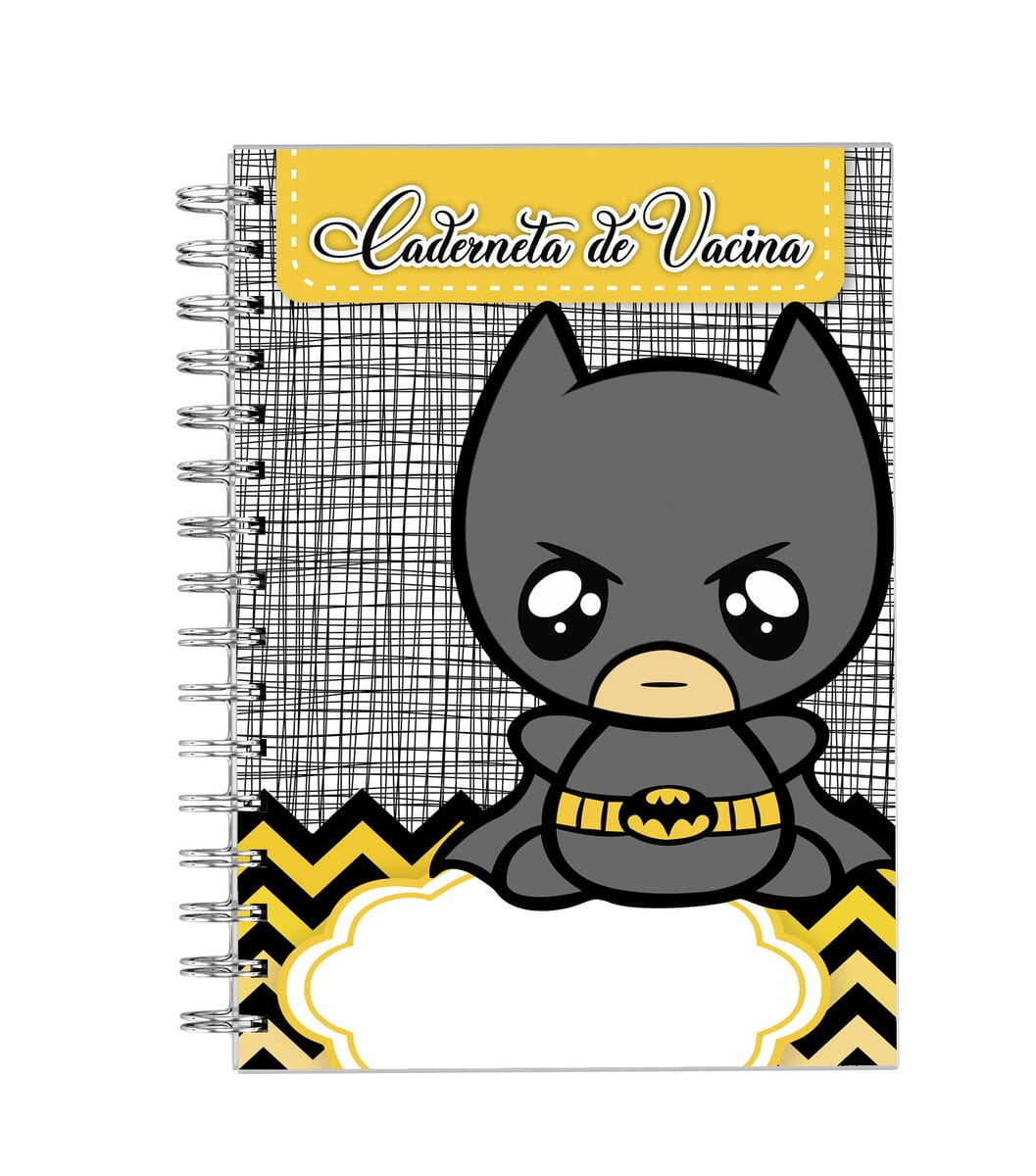 Caderneta de Vacinação Batman Baby Arquivo Digital 1 Caderneta de Vacinação Batman Baby Arquivo Digital