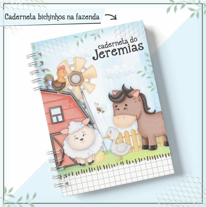 Caderneta de Vacina Bichinhos na Fazenda