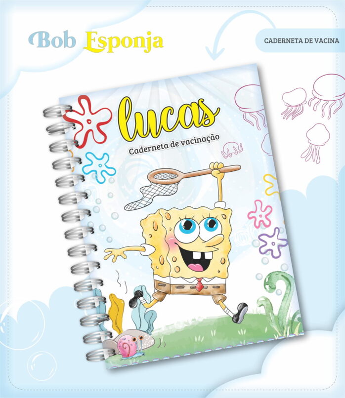 Caderneta de Vacina Bob Esponja