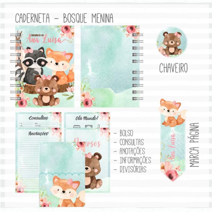 Caderneta de Vacina Bosque Menina #1