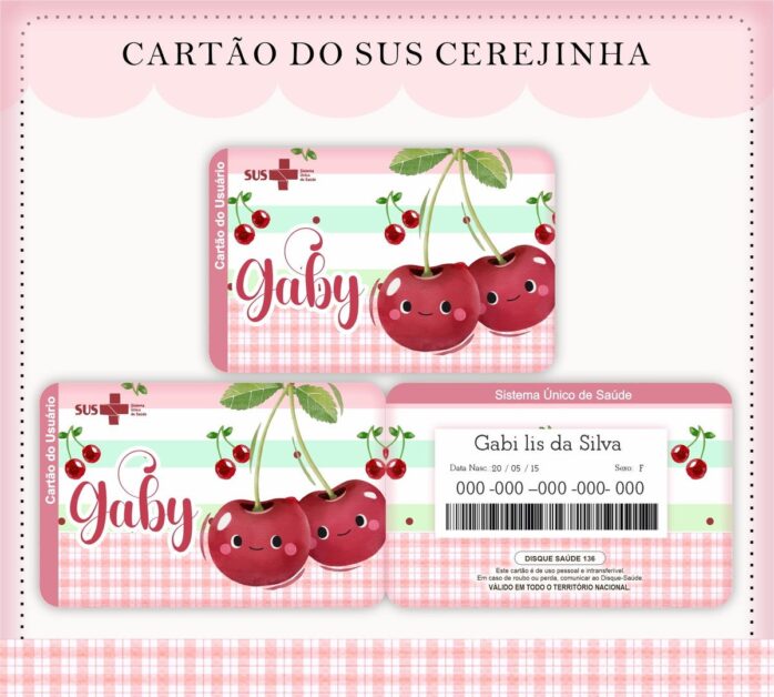 Caderneta de Vacina Cerejinha