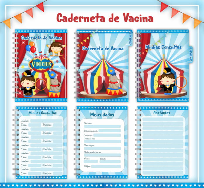 Caderneta de Vacina Circo Menino