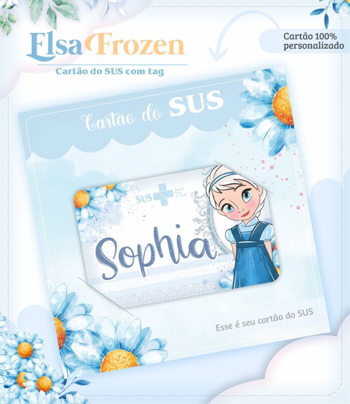Caderneta de Vacina Elsa Frozen