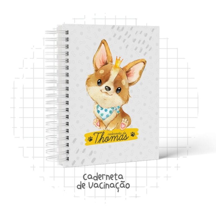 Caderneta de Vacina Infantil Cachorrinho