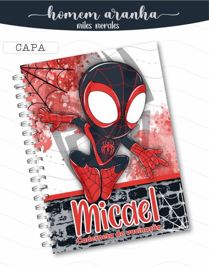 Caderneta de Vacina Miles Morales