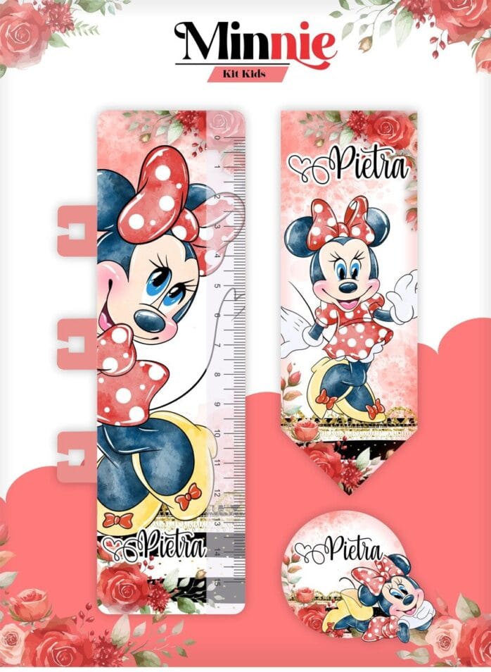 Caderneta de Vacina Minnie Vermelha