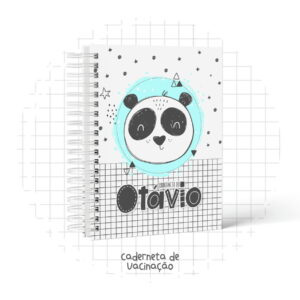 Caderneta de Vacinação Digital Panda Escandinavo Editável 2 caderneta de vacina panda escandinavo arquivo digital