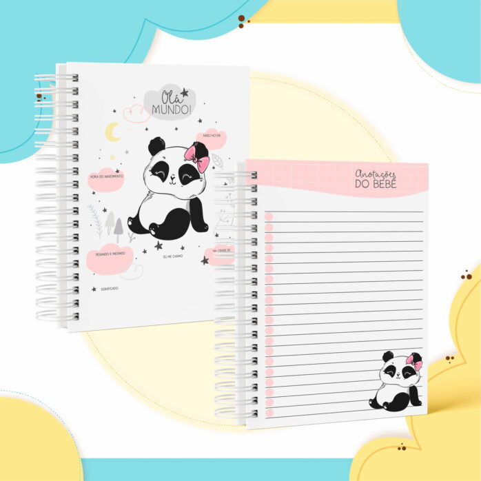 Caderneta de Vacina Panda Menina