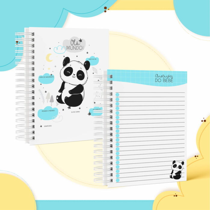 Caderneta de Vacina Panda Menino