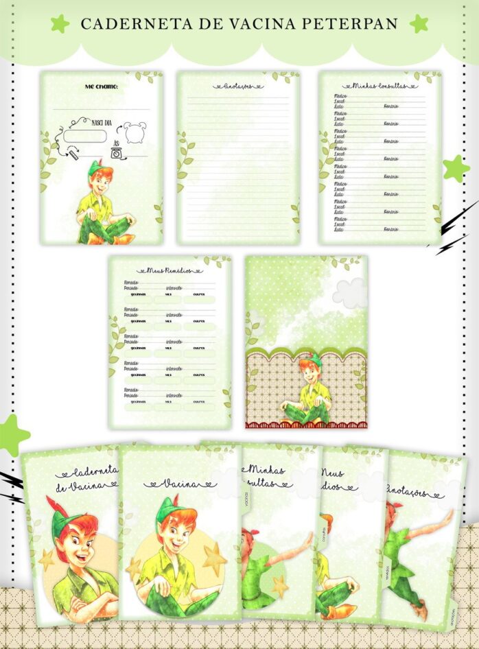Caderneta de Vacina Peter Pan