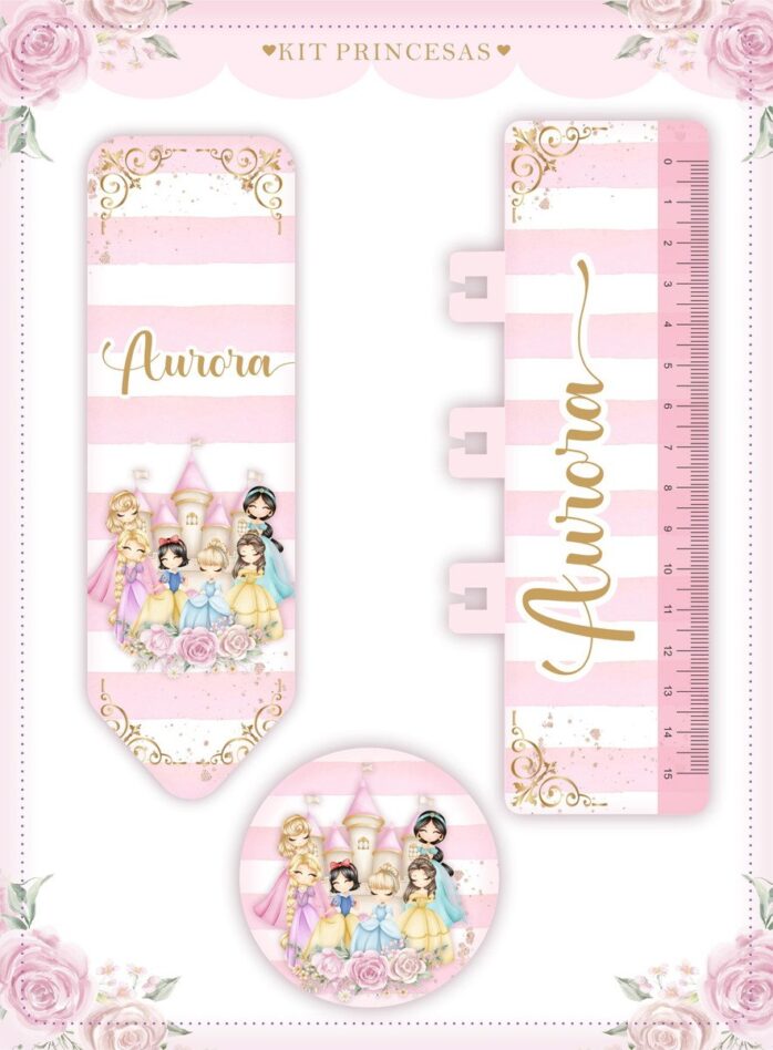 Caderneta de Vacina Princesas Menina