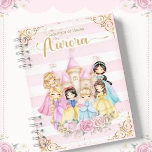 Caderneta de Vacina Princesas Menina 5 Caderneta de Vacina Princesas Menina