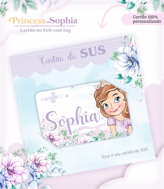 Caderneta de Vacina Princesinha Sophia