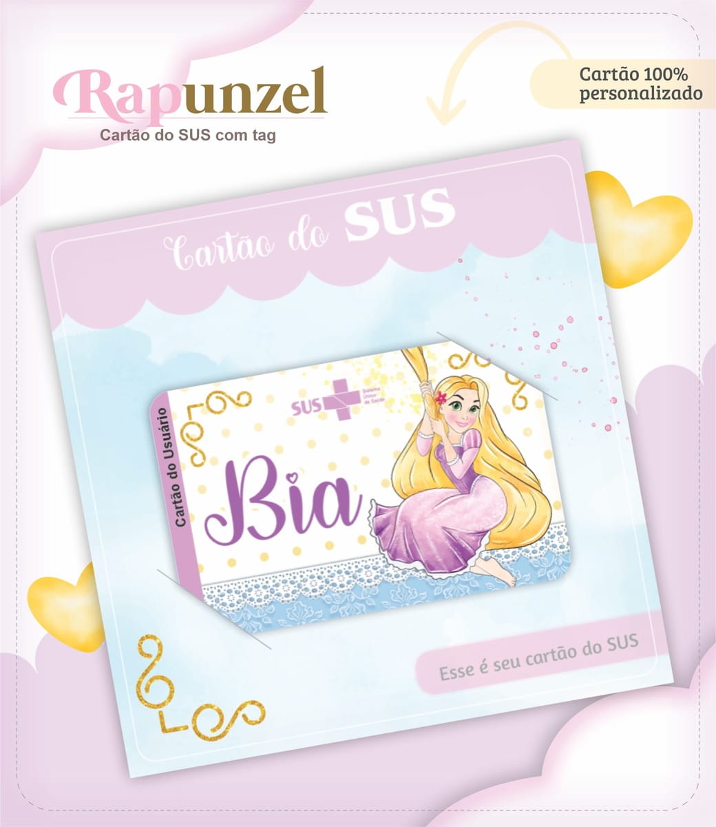 Caderneta de Vacinação Rapunzel Arquivo Digital 3 Caderneta de Vacinação Rapunzel Arquivo Digital - Imagem 3