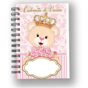 Caderneta de Vacina Ursa Princesa 27 Caderneta de Vacina Ursa Princesa