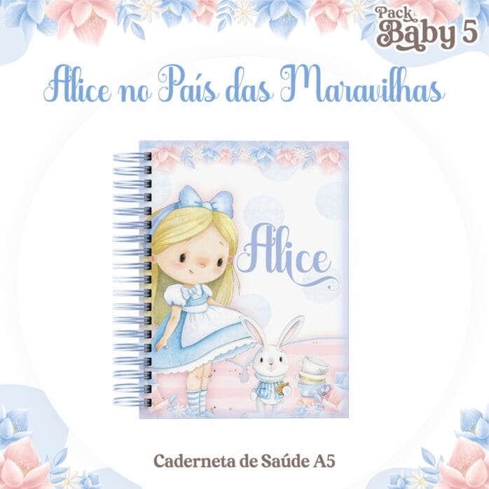 Caderneta de Vacinação Alice Aquarela