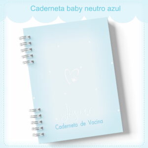 Caderneta de Vacinação Neutro Azul
