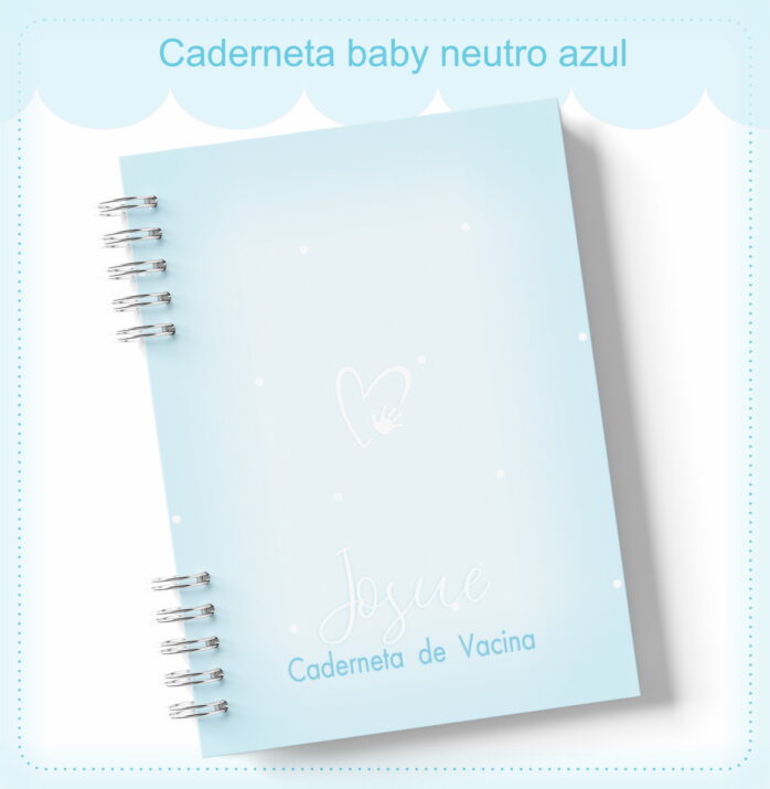 Caderneta de Vacinação Neutro Azul