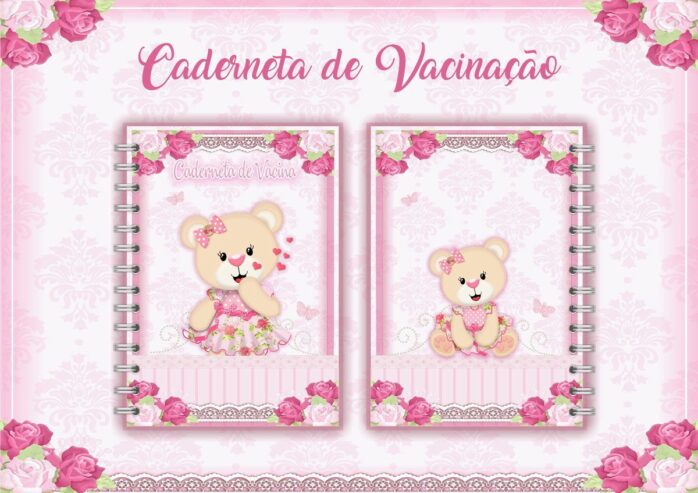 Caderneta de Vacinação Ursinha Rosa