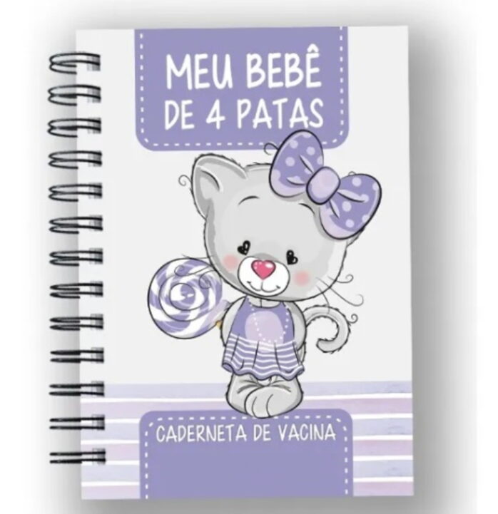 Caderneta Vacina e Registros Momentos - Cat Fêmea 3
