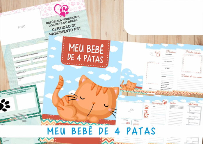 Caderneta Vacina e Registros Momentos - Cat Macho 2