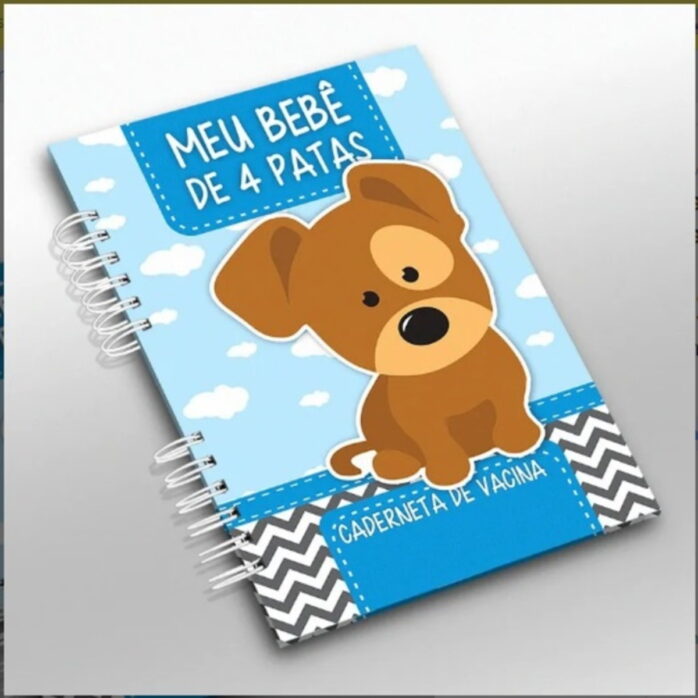 Caderneta Vacina e Registros Momentos - Dog Macho 1