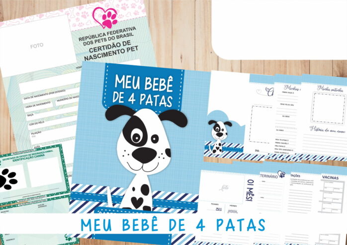 Caderneta Vacina e Registros Momentos - Dog Macho 4