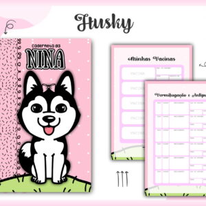 Caderneta de Vacina Husky Digital PDF para Imprimir 3 caderneta vacina husky arquivo digital