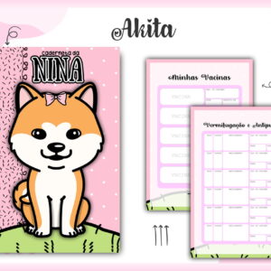 Caderneta Vacina Pet Akita