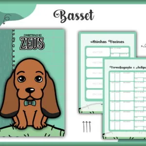 Caderneta Vacina Pet Basset Macho 6 Caderneta Vacina Pet Basset Macho