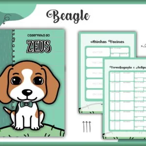 Caderneta Vacina Pet Beagle Macho 30 Caderneta Vacina Pet Beagle Macho
