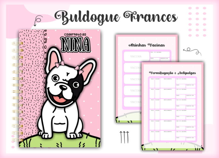 Caderneta Vacina Pet Buldogue Frances