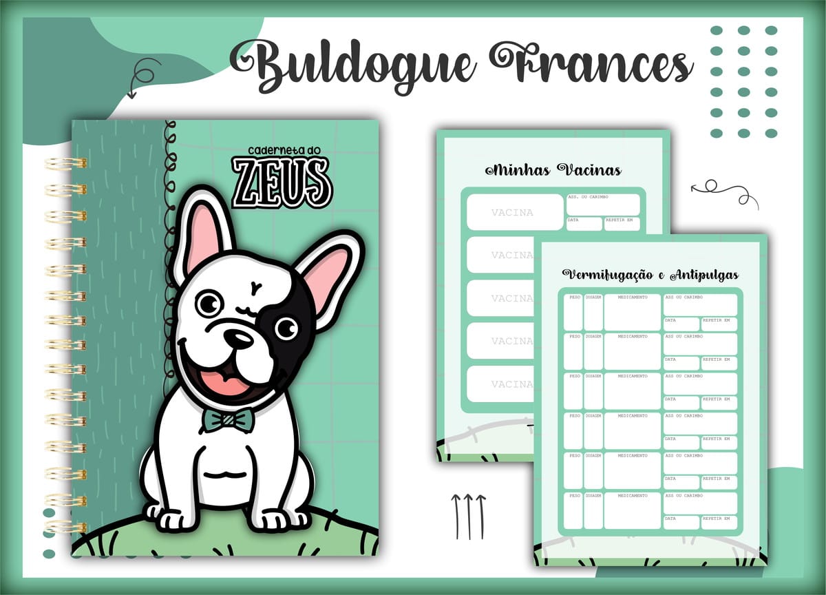 Caderneta de Vacinação Digital para Buldogue Francês 1 Caderneta de Vacinação Digital para Buldogue Francês