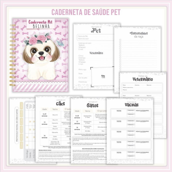 Caderneta Vacina Pet Cachorrinha 2