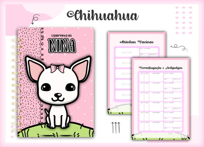 Caderneta Vacina Pet Chihuahua