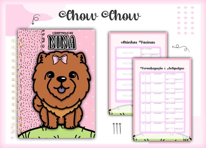 Caderneta Vacina Pet Chow Chow