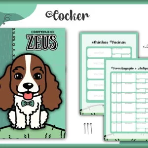Caderneta Vacina Pet Cocker Macho -Arquivo Digital 20 Caderneta Vacina Pet Cocker Macho -Arquivo Digital