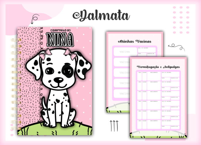 Caderneta Vacina Pet Dalmata